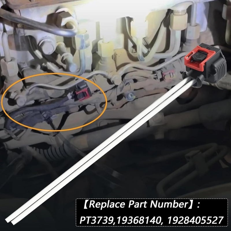 Micarun 8 Pcs 2 Wires Equipment Fuel Injector Repair Wiring Harness Pigtail Plug Fit for 2017-2024 Chevy/GMC 6.6L Duramax L5P Replaced OE# 19368140 / PT3739 - Image 4